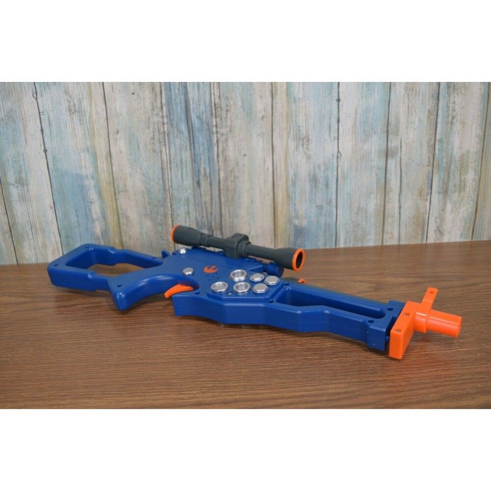 Star Wars Chewbacca Bowcaster Arbalete Toy Gun Blaster Light Sounds Disney Parks - Picture 9 of 11